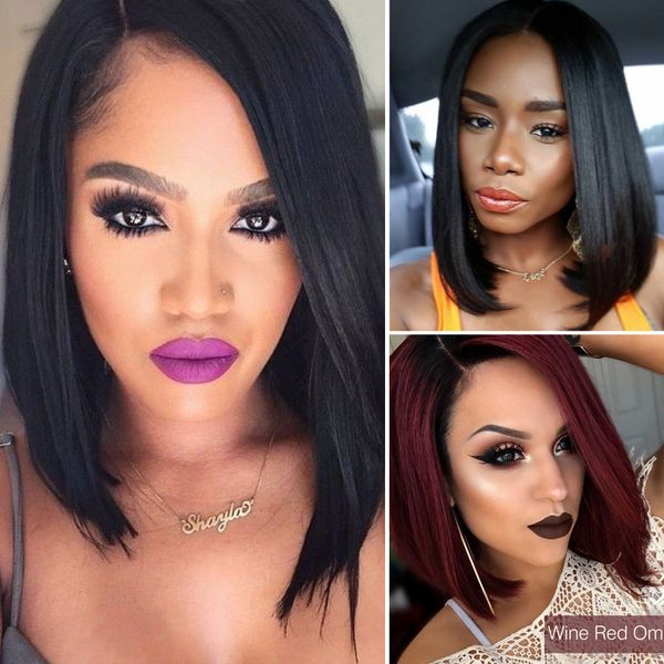 

2019 новый поп женский короткий прямой парик бобо косплей ну вечеринку боб парики волос, Black