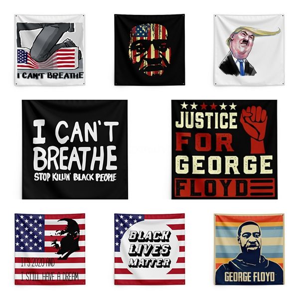 

its 2020 and i have a dream george floyd printing tapestry black lives matter household wall banner 150*150cm #qa89976