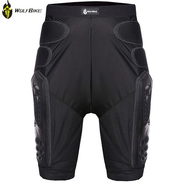 

wolf bike skiing skating motorcycle protect pants road mtb bike leg knee pad drop resistance racing armor pants knee support, Black;gray