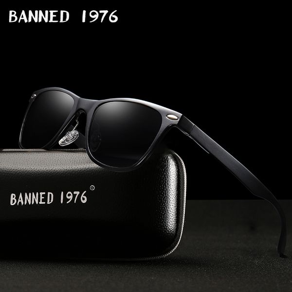 

2018 aluminum magnesium hd polarized fashion men's mirror sun glasses cool goggle eyewear female / male sunglasses for women/men, White;black