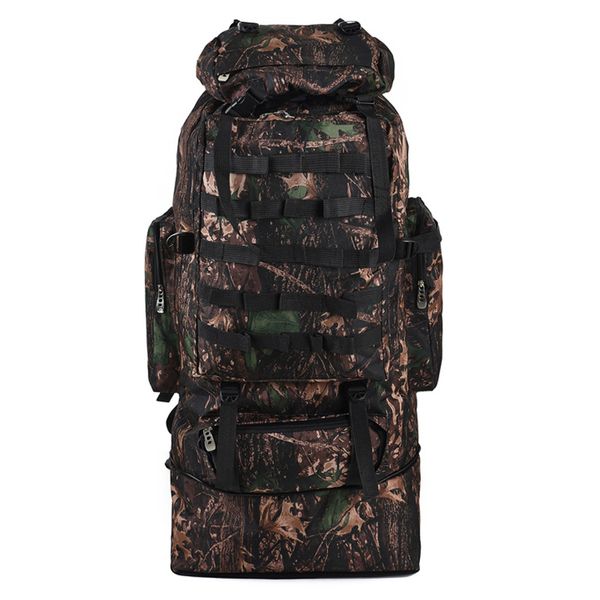 

large capacity outdoor backpack hiking climbing hunting camouflage softback bag pack sport bags camping travel rucksack 100l