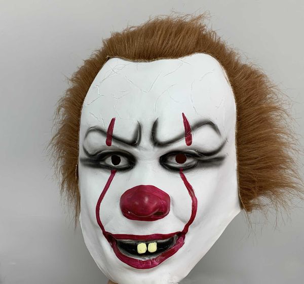 

halloween mask for silicone movie stephen king joker pennywise mask full face horror clown latex mask party cosplay prop masks an2838
