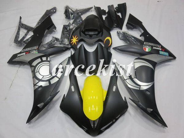 

injection mold new abs motorcycle full fairings kits fit for yamaha yzf-r1 2004 2005 2006 04 05 06 bodywork set black golden