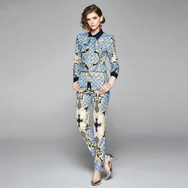 

2020 new blouses shirts spring summer long sleeve full print women blouse elegant chemisier femme casual female slim chiffon shirt, White