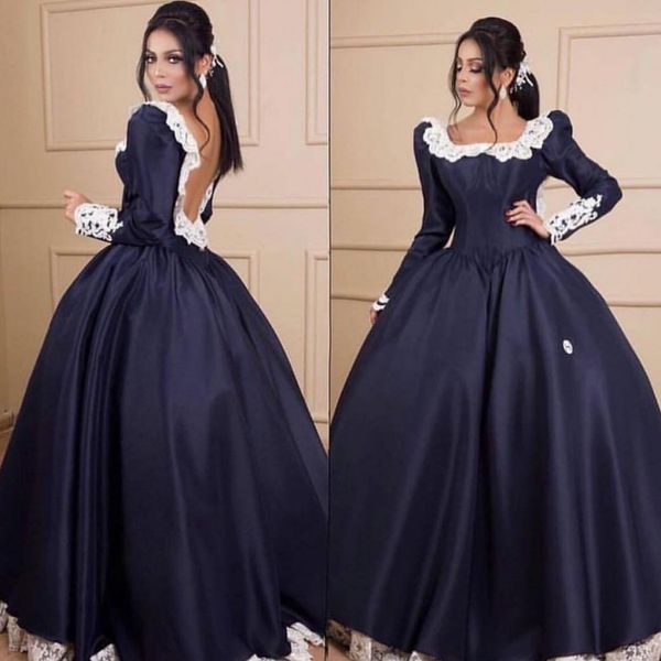 

сексуальный плюс размер африканская черная девушка черные платья выпускного вечера 2019 с длинным рукавом мусульманский дубай арабский вечер, Black