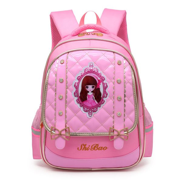 

children schoolbags for girls princess primary backpack school bags orthopedic waterproof bookbags kids mochila infantil escolar