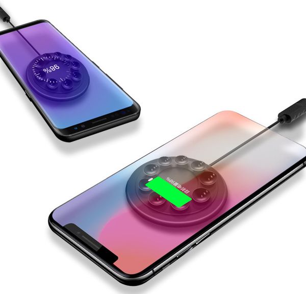 

wholeasle mini chuck 10w wireless charger for phone 11 pro max samsung s7 s8 car wireless charging stand android qi fast charger cable
