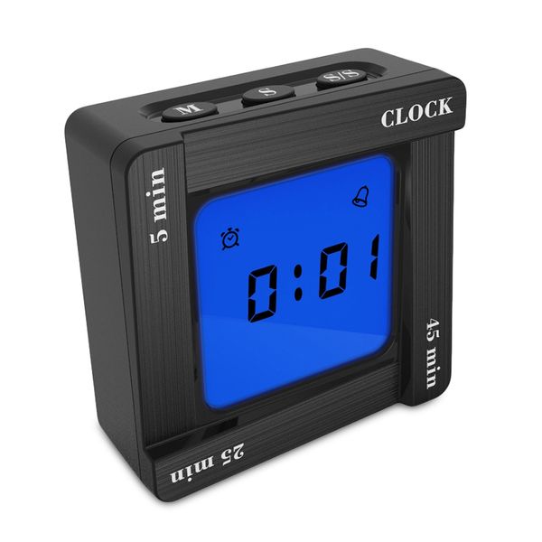 Wissenschaftliche Zeitmanagement-Tomaten-Timing-Erinnerung Flip Four Square Clock