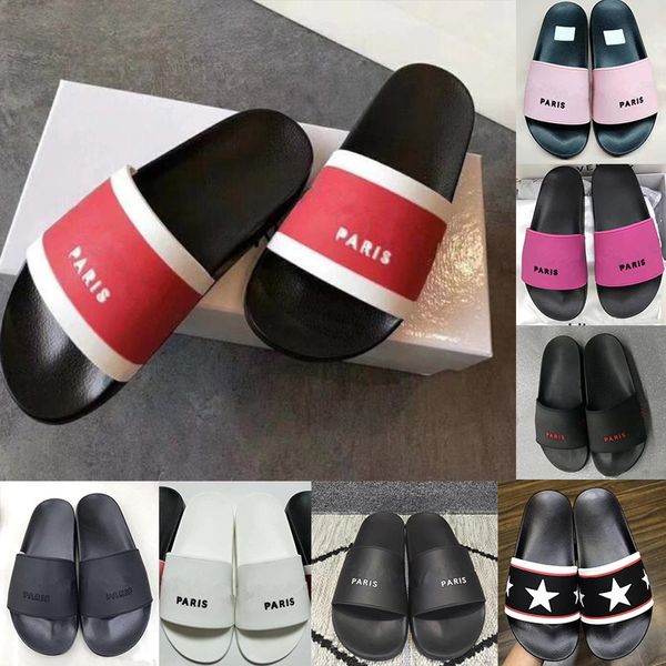 

High Quality Fashion Mens Designer Paris Slippers Soft Womens Luxury Indoor Outdoor Flats Mules Sandals Flip Flops Sandal Beach Slides