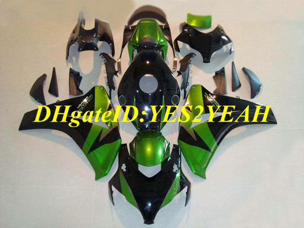 Kit carenatura moto per Honda CBR1000RR 08 09 10 11 CBR 1000RR 2008 2009 2011 CBR1000 ABS Set carene verde nero + regali HM45