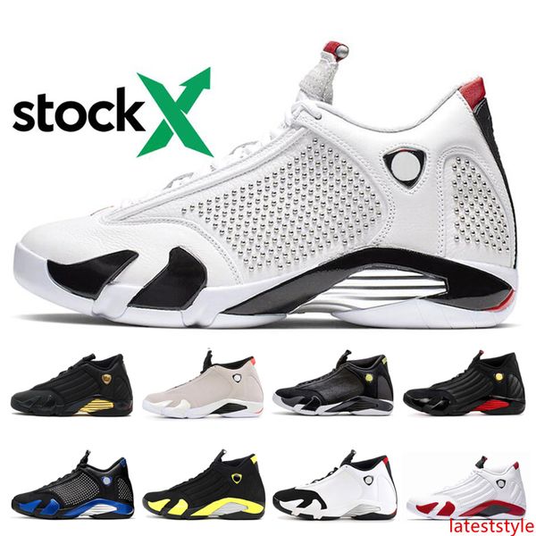 

stock-x men basketball shoes 14 candy cane thunder reverse black ferrar black gold university red blue suede varsity royal sport sneakers