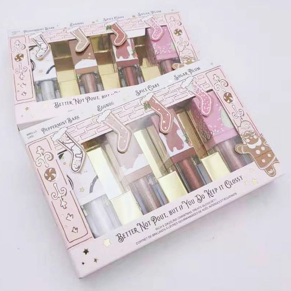 

new better not pout but if you do keep it glossy 4 colors lip makeup set rich and dazzling christmas treats gloss kit