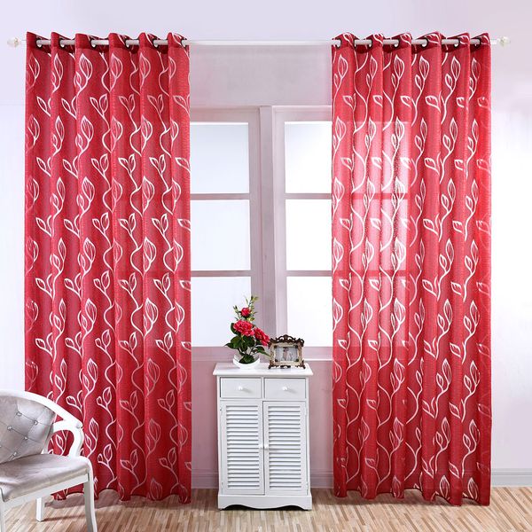 

window screening tulle curtain elegant polyester 5 color vine bubbles ornament home leaves