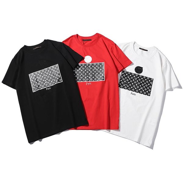 

2019 новая мода дизайн мужские футболки высочайшее качество хлопка лето короткие рубашки поло печати горошек уличная тройники, White;black