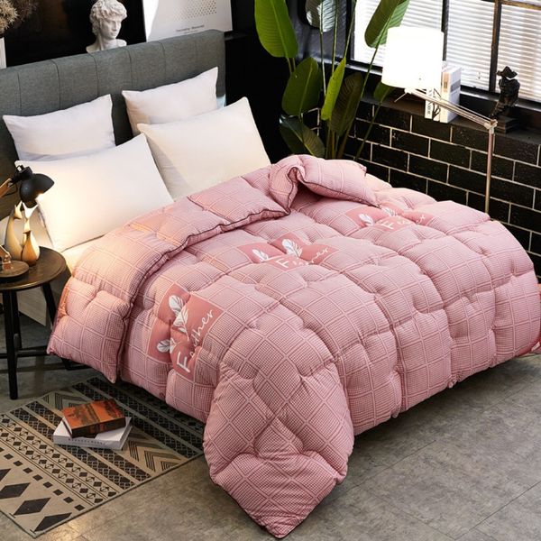

fashion cotton velvet four seasons quilt thicken stitching comforter/duvet/blanket bedding print solid color cotton quilt