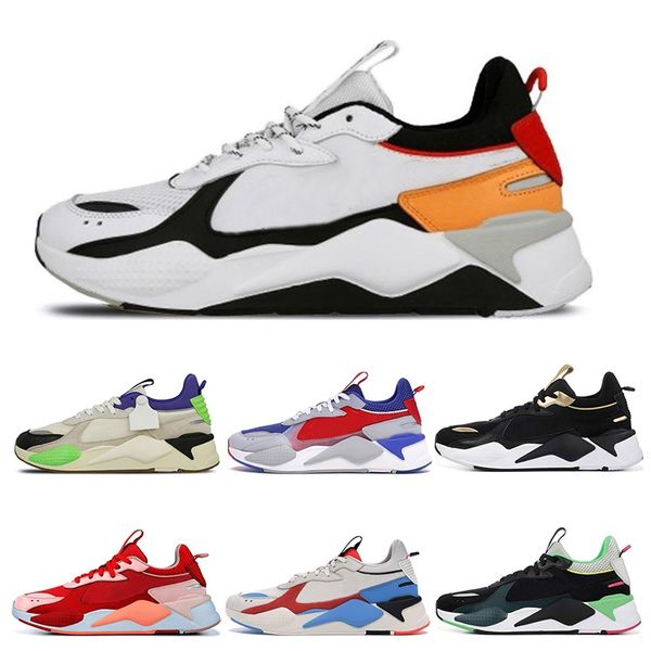 

new rsx core rs-0 x running shoes men women reinvention optimus prime bule bright peach black gold sports trainer sneaker, White;red