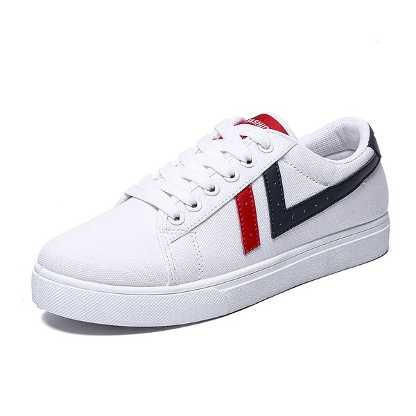 

original men women casual shoes fashion canvas shoes red white black walking outdoor flat shoes size 36-44
