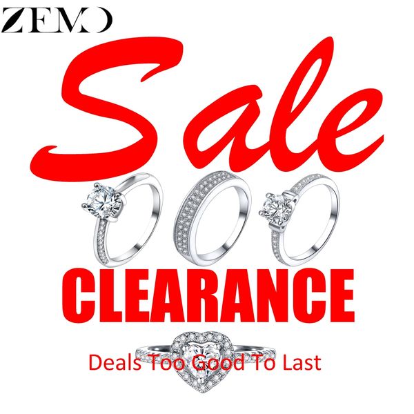 

zemo 100% 925 sterling silver crystal rings with cz for women shinning rhinestone engagement wedding statement finger rings anel, Slivery;golden