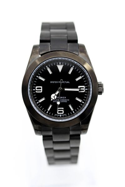 

Горячая Продажа мужской роскошных часов черного автоподзавод рамка из нержавеющ