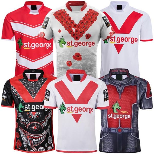 

2019 australia st george rugby jersey st george illawarra xblades dragons shirt 2019 20 rugby training shirts st george jersey size s-3xl, Black;gray