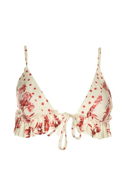 

trendyol flower print ruffle bikini tbess20bu0046 swim wear