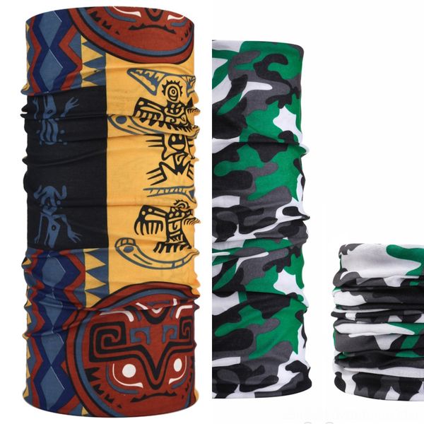 

5seaz headband style printed men bandana scarf multifunctional seamless face mask tube ring scarf 233 women, Black