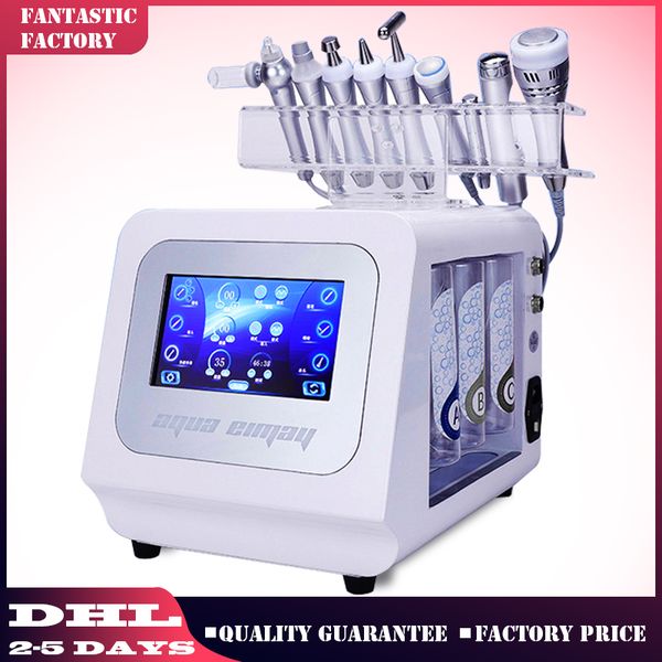 

arrival 9 in 1 microdermabrasion hydro facial skin care multi-functional beauty equipment salon use machine dhl with ce