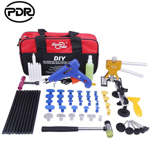 

pdr dent repair tool paintless dent removal puller tabs lifter tool kit repair tools removal hand set kit