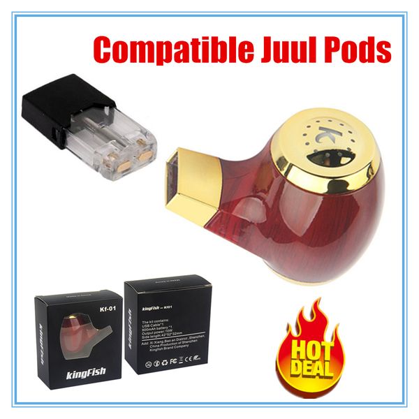 

комплекты устройств 100% аутентичные электронная сигарета e труба vape испарителя для vapor стручков картриджа соответствуют по юулю стручко