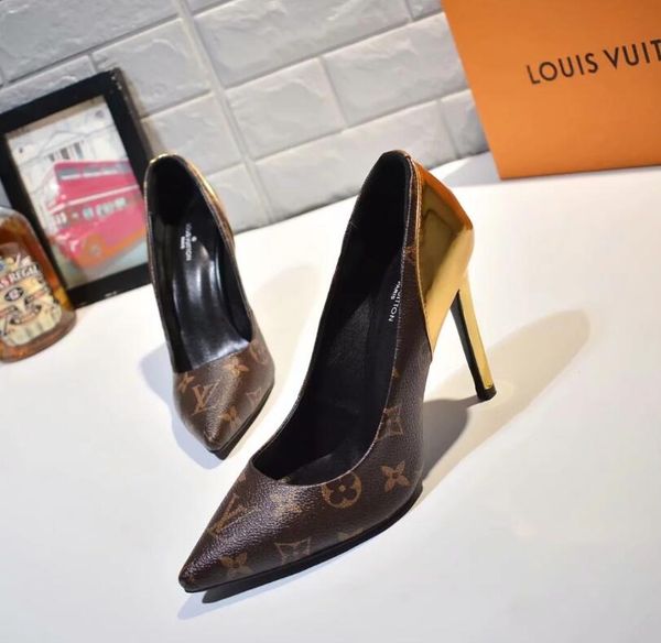 

2018 women bowtie high heel shoes european brand chunky shoes genuine leather comfortable footwear ladies luxury no box, Black