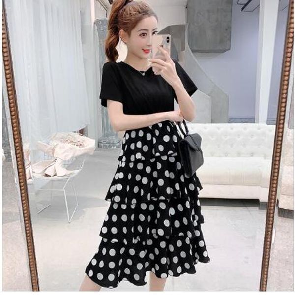 

dress 2019 spring new loose large size pregnant women d-85, White