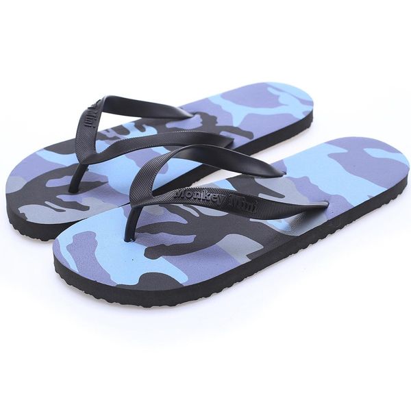 

summer women slippers flat flip flops beach shoes outdoor breathable bathroom camouflage shoes woman slip on man slippers, Black