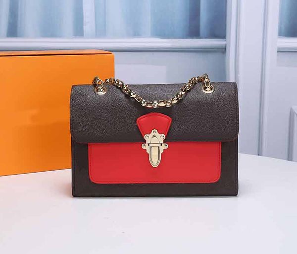 

m41730 victoria envelope style handbags 2020 style chain strap shoulder crossbody l flower pattern genuine leather ladies purses bag