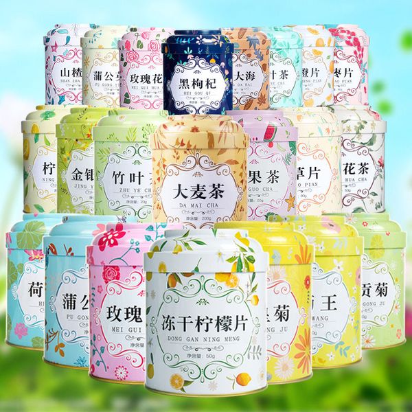 

tea set rose tea chrysanthemum tea jasmine mint leaves lemon slices soaked in water dandelion fruit canned