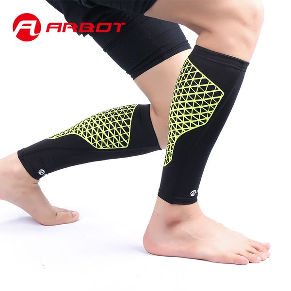 

arbot outdoor compression calf sleeves fitness excise cycling football leg wamer women men running cycling socks, Black