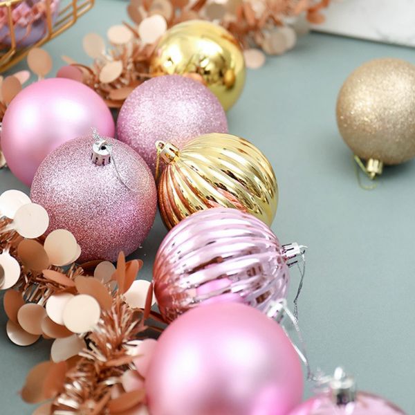 

34pcs different designed hanging balls assorted set christmas tree ornament party xmas decorations