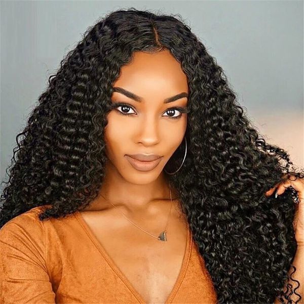 

paff curly lace front human hair wigs pre plucked hairline with baby hair brazilian remy hair lace front wig for black women, Black;brown