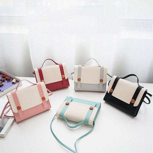 

xiniu luxury handbags women bags designer girl hit color leather student school bag shoulder bag bolso mujer #0527