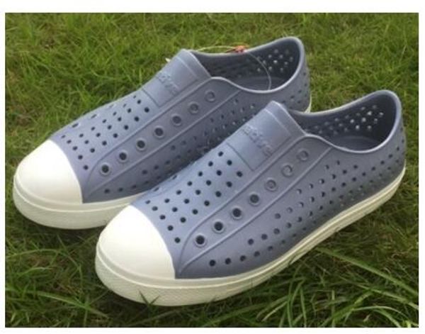 

designer-hion lovers hole shoe brand flat casual native summer shoes size 35-44, Black