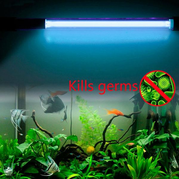 

submersible uv light sterilizer 5/7/9/11/13w sterilizing lamp for aquarium fish tank pond water disinfection treatment