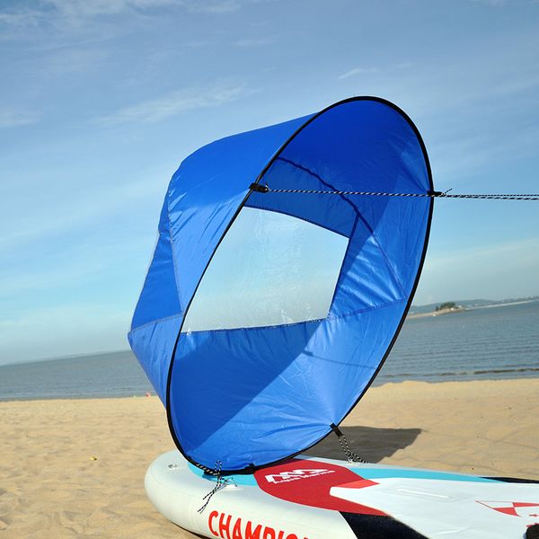 

42"/108 cm kayak boat wind paddle sailing kit popup board sail rowing downwind boat windpaddle with clear window 4 colors