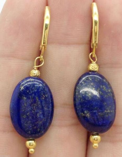 

fashoion 13x18mm blue stone jewelry drop earring, Silver