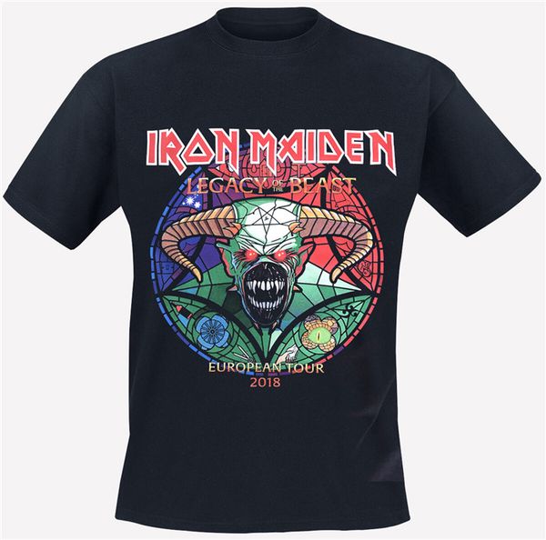 

официальная футболка iron maiden trooper обложка альбома логотип группы мужские хлопчатобумажные рубашки с коротким рукавом t0197, White