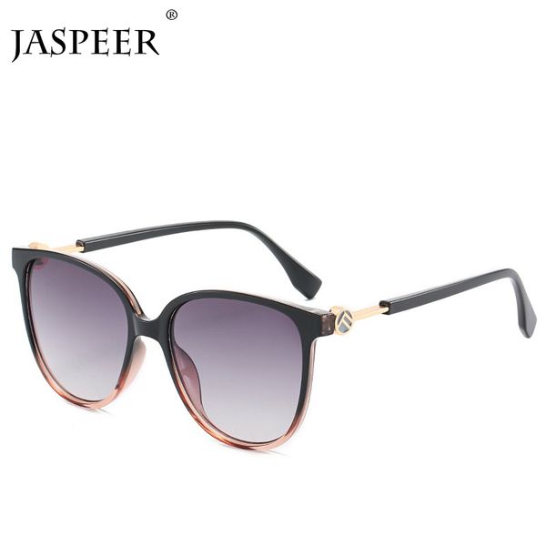 

jaspeer classic style gradient sunglasses cool square vintage brand design sun glasses polarized uv400 glasses, White;black