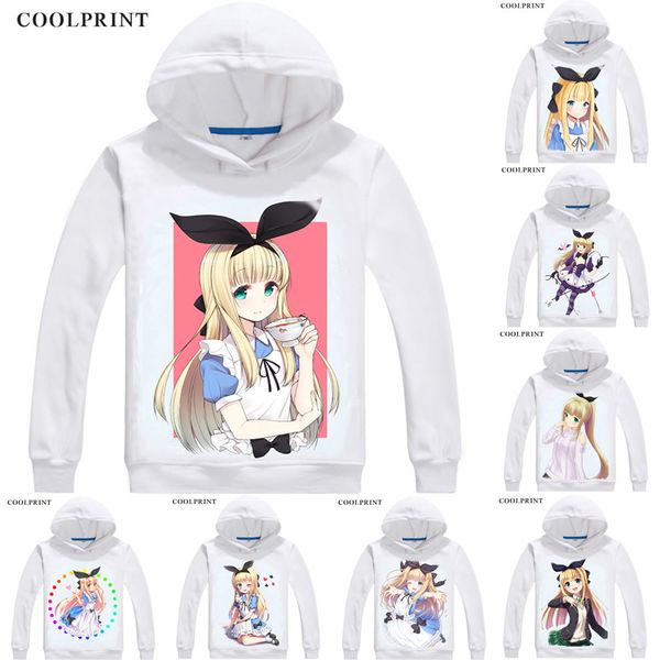 

mononobe alice channel mens hoodies virtual youtuber vtuber artificial intelligence ai sweatshirt streetwear anime hoodie printed hooded, Black