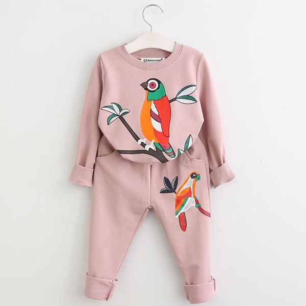

girls clothing sets kids sport suits long sleeve tracksuits set for girls, White