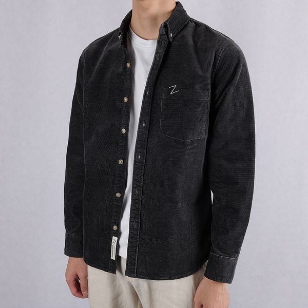 

чистый хлопок вельвет с длинным рукавом осень рубашки мужчины бренд моды рубашки для мужчин случайные тенденции рубашки мужские удобные cami, White;black