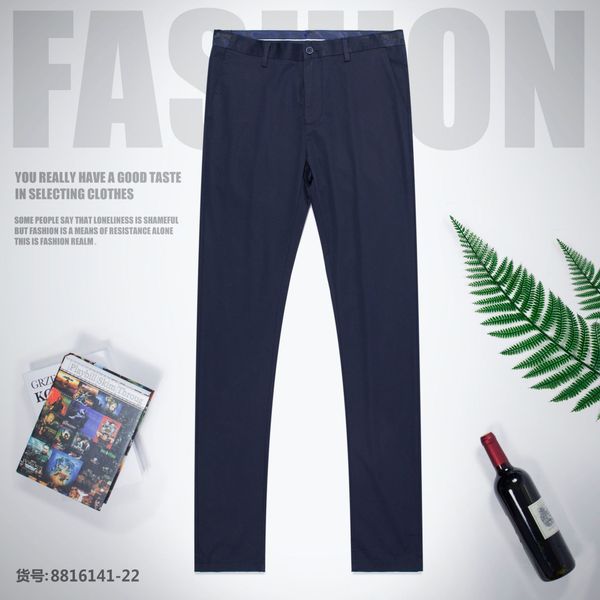 

summer fabric comfortable light straight men's casual pants, Black;gray