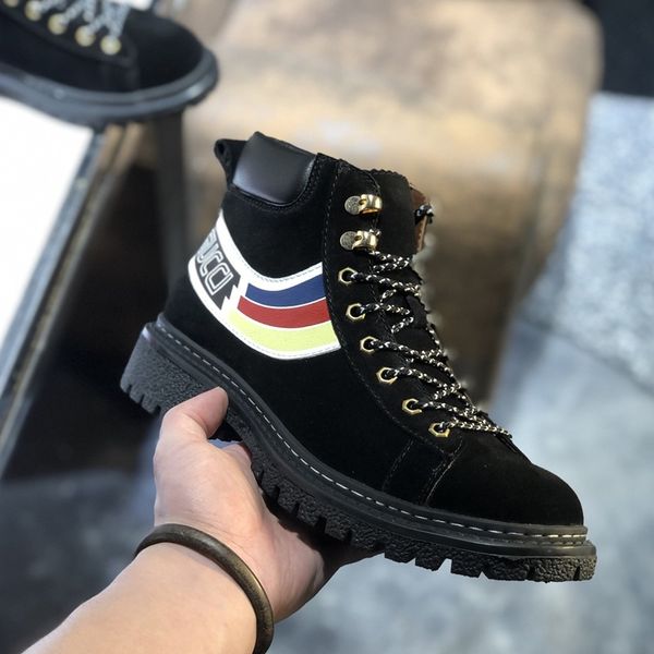 

2020 b4 new style fashion trend high-casual men's shoes, comfortable and versatile luxury sports men's shoes zapatos hombre, Black