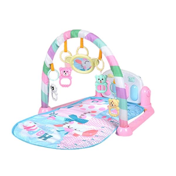 

baby play mat gym toys gaming carpet 0-36 months soft lighting rattles children's music mat blue pink baby gifts educational toy